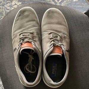 Polo by Ralph Lauren sneakers with leather strings, Grey